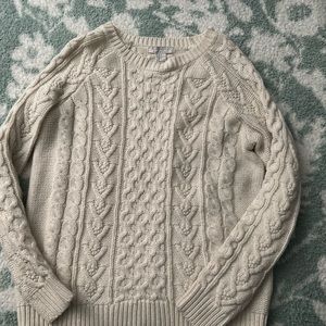 Cute cream sweater from Forever 21